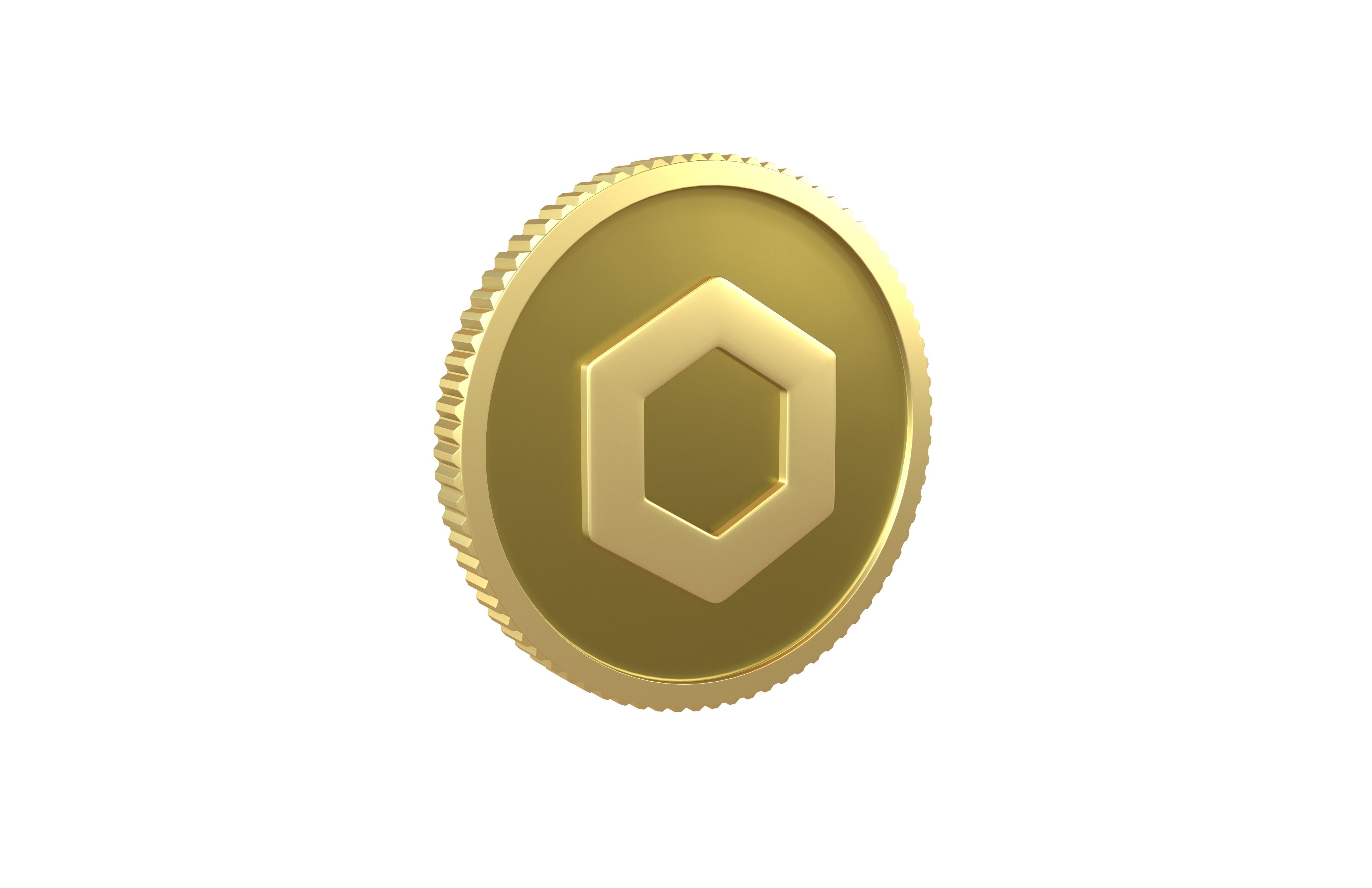 Chainlink Coin v4 001 3D model_1