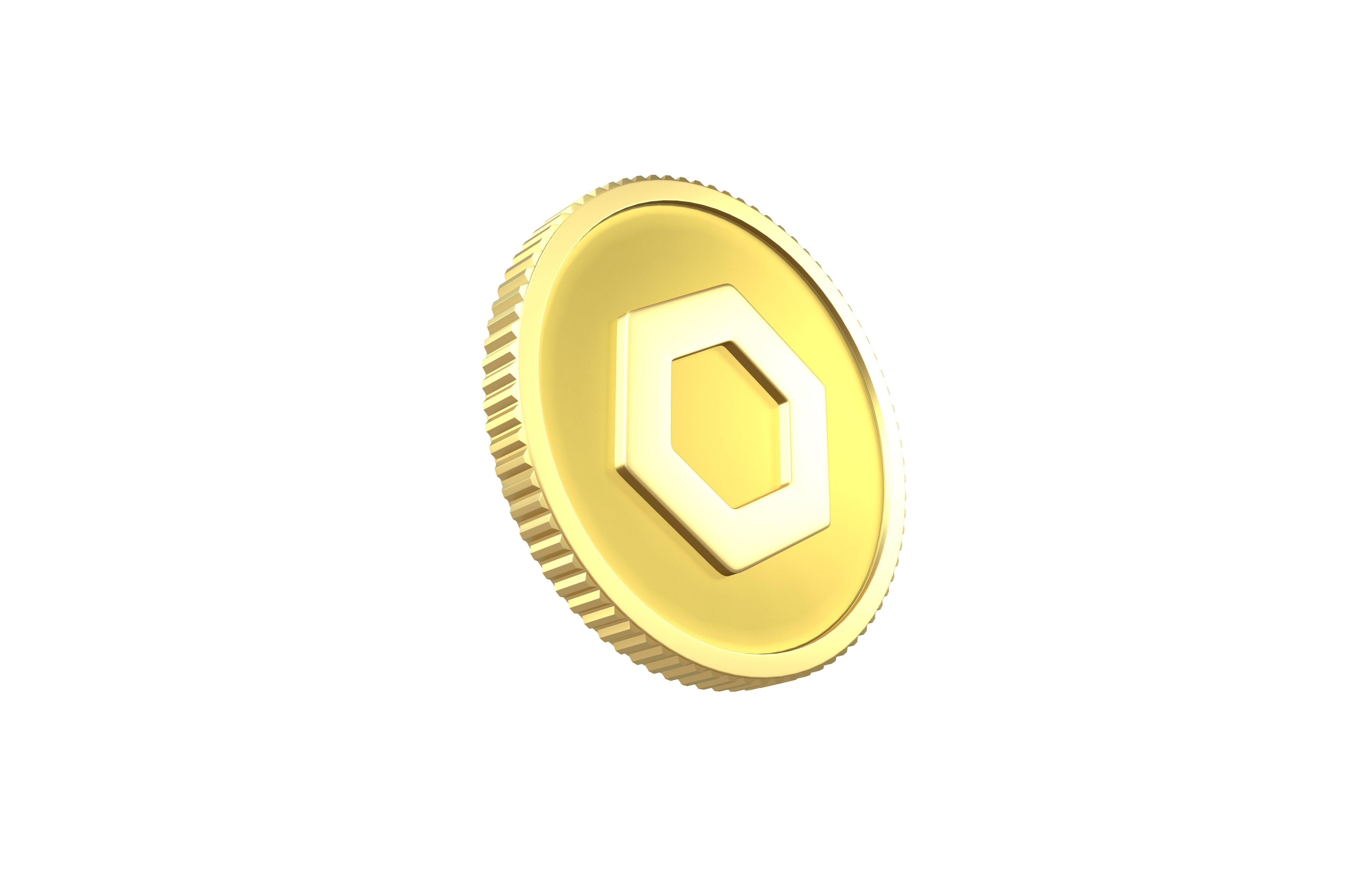 Chainlink Coin v4 001 3D model_3