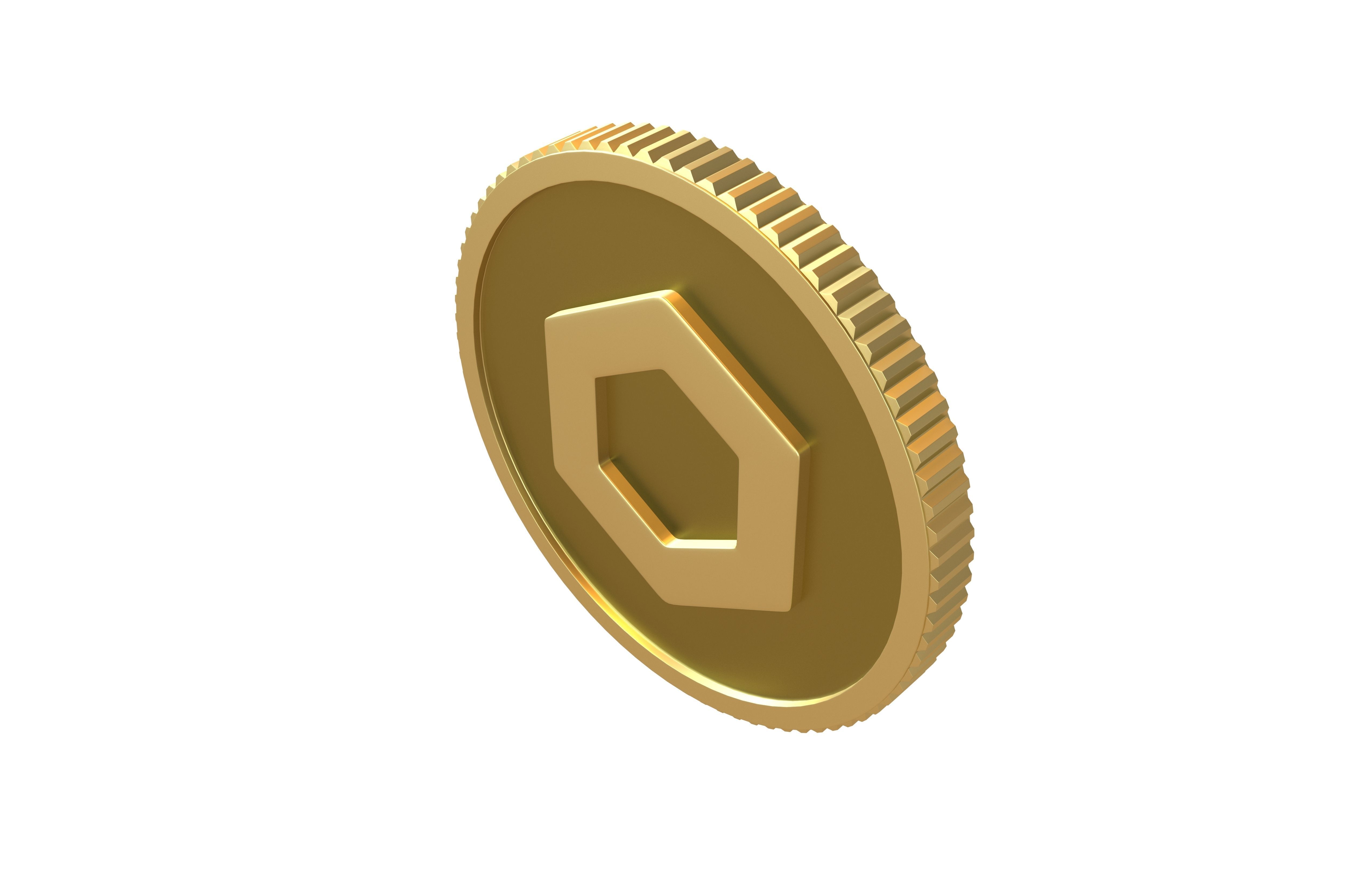 Chainlink Coin v4 001 3D model_2