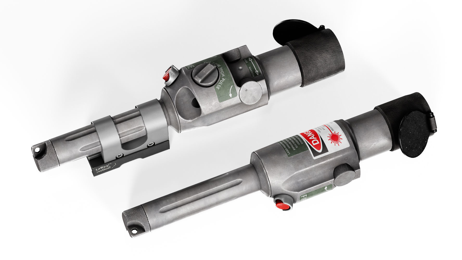 IZLID ULTRA HIGH POWER LASER Low-poly 3D model_2