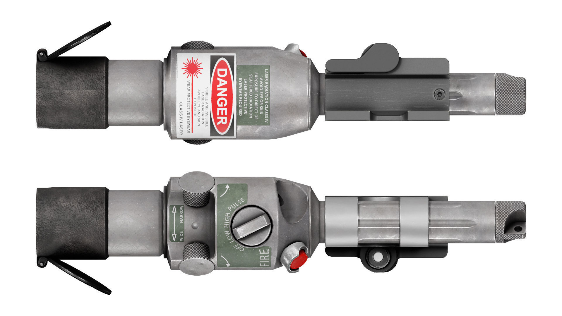 IZLID ULTRA HIGH POWER LASER Low-poly 3D model_6