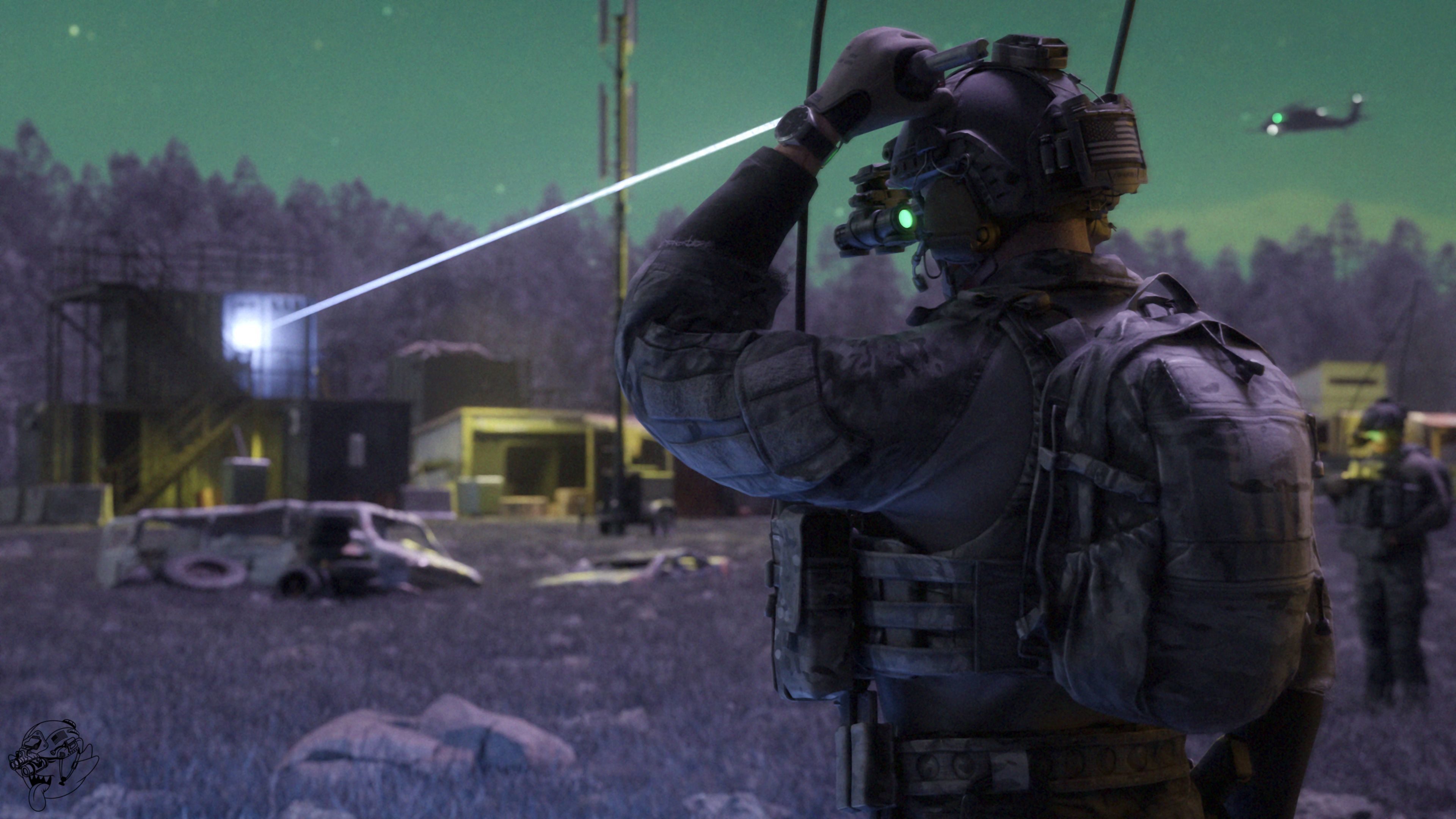 IZLID ULTRA HIGH POWER LASER Low-poly 3D model_3