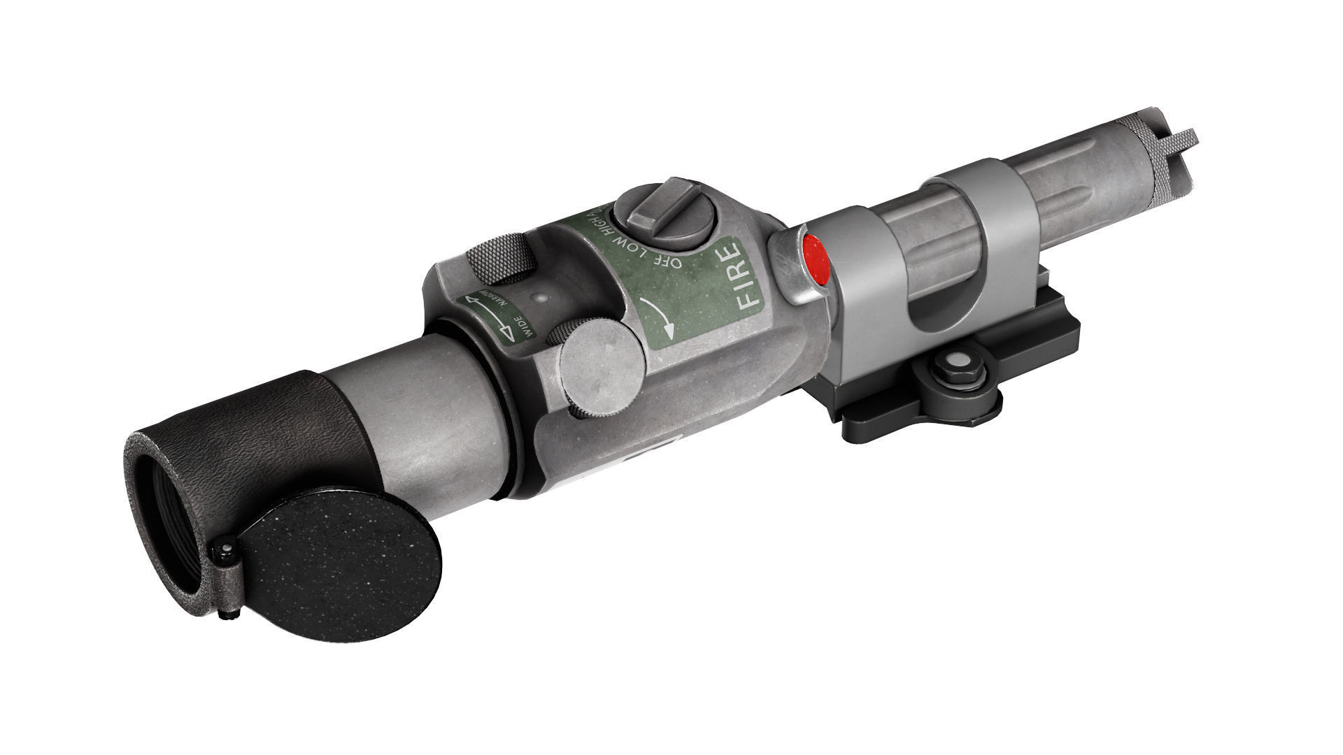 IZLID ULTRA HIGH POWER LASER Low-poly 3D model_7