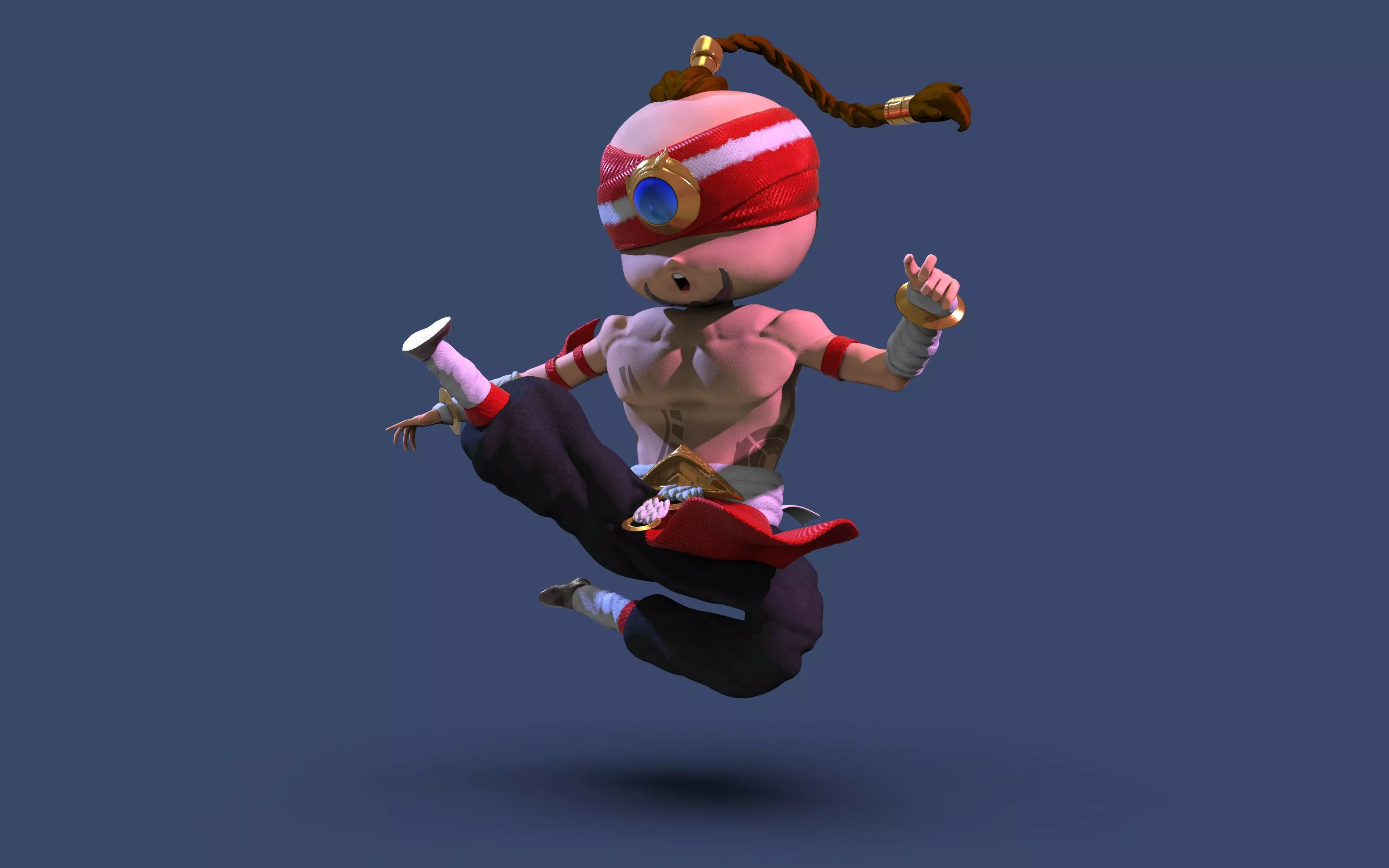 Chibi Lee Sin 3D print model_0