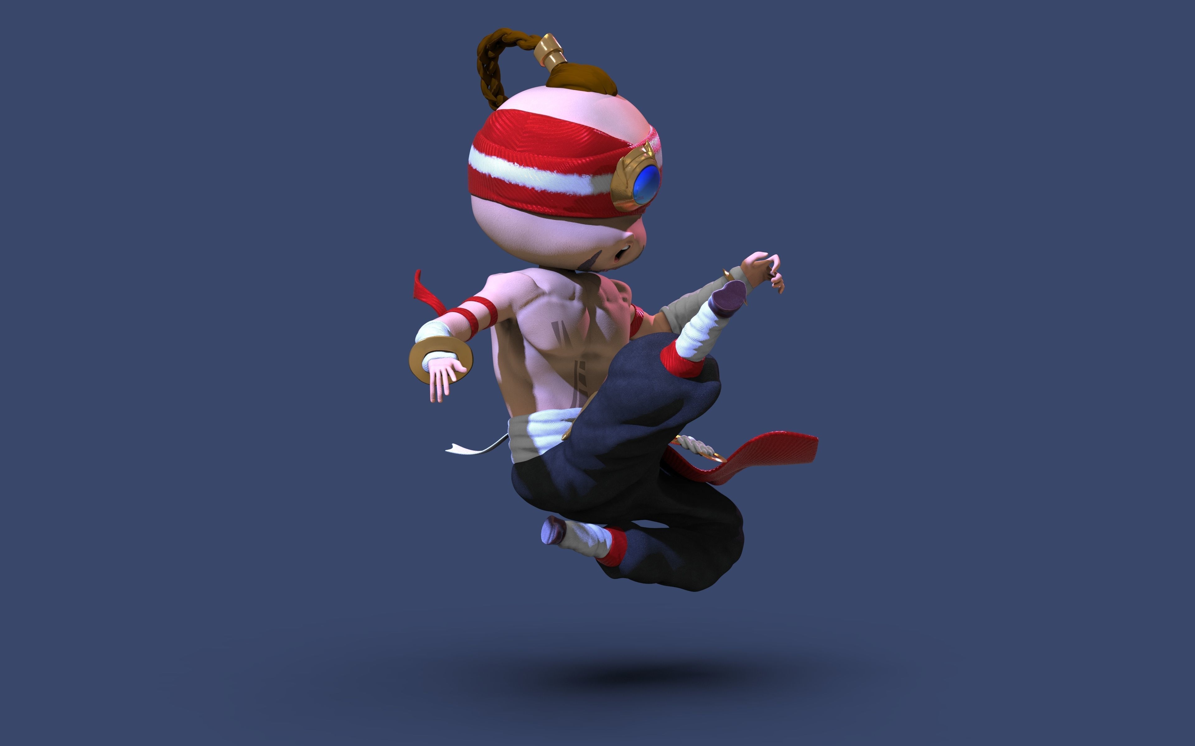 Chibi Lee Sin 3D print model_1