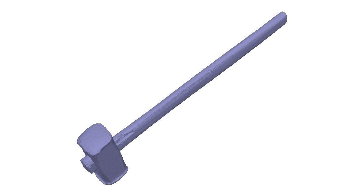 Old sledgehammer 3D model_3