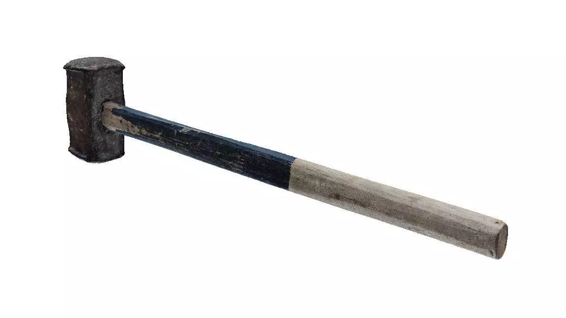 Old sledgehammer 3D model_0