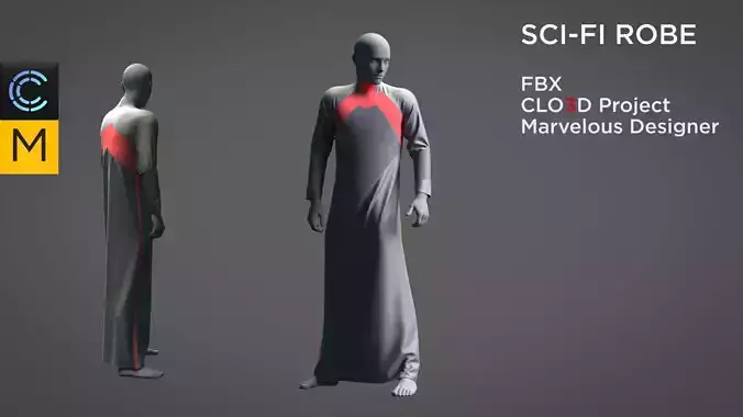 SCI-FI ROBE 3D model