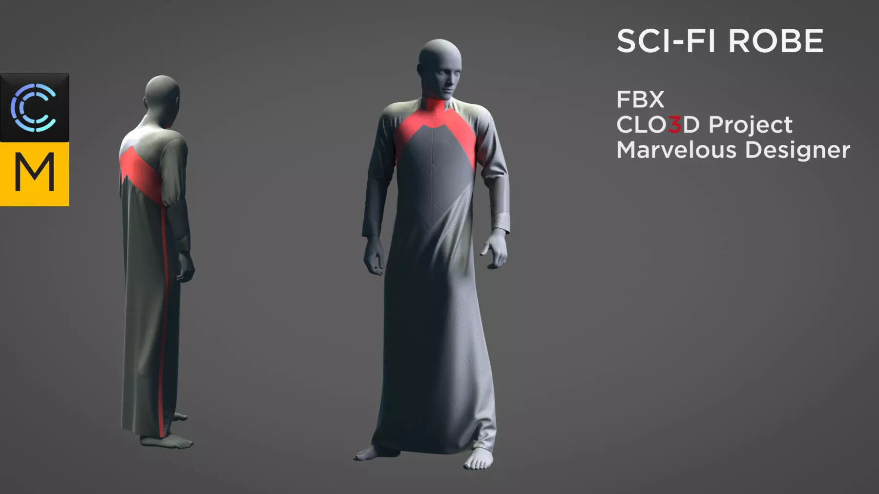 SCI-FI ROBE 3D model