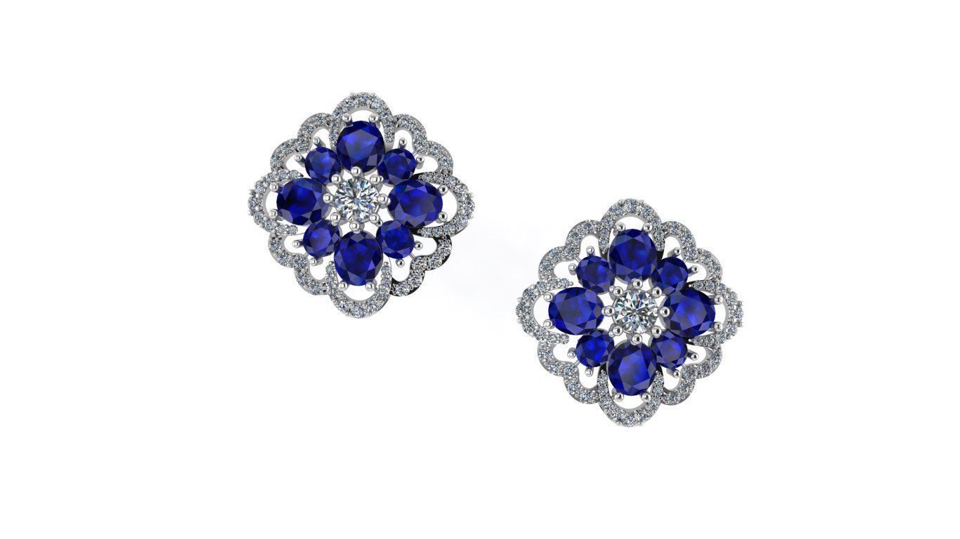 Earrings 3D print model_1