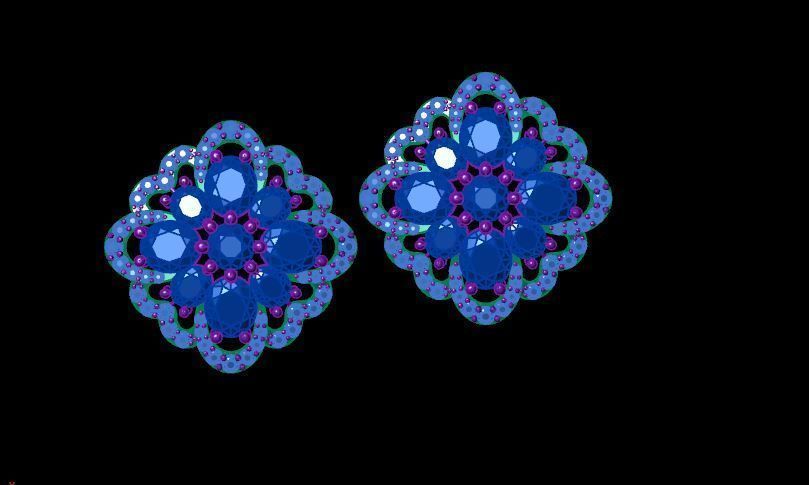 Earrings 3D print model_2