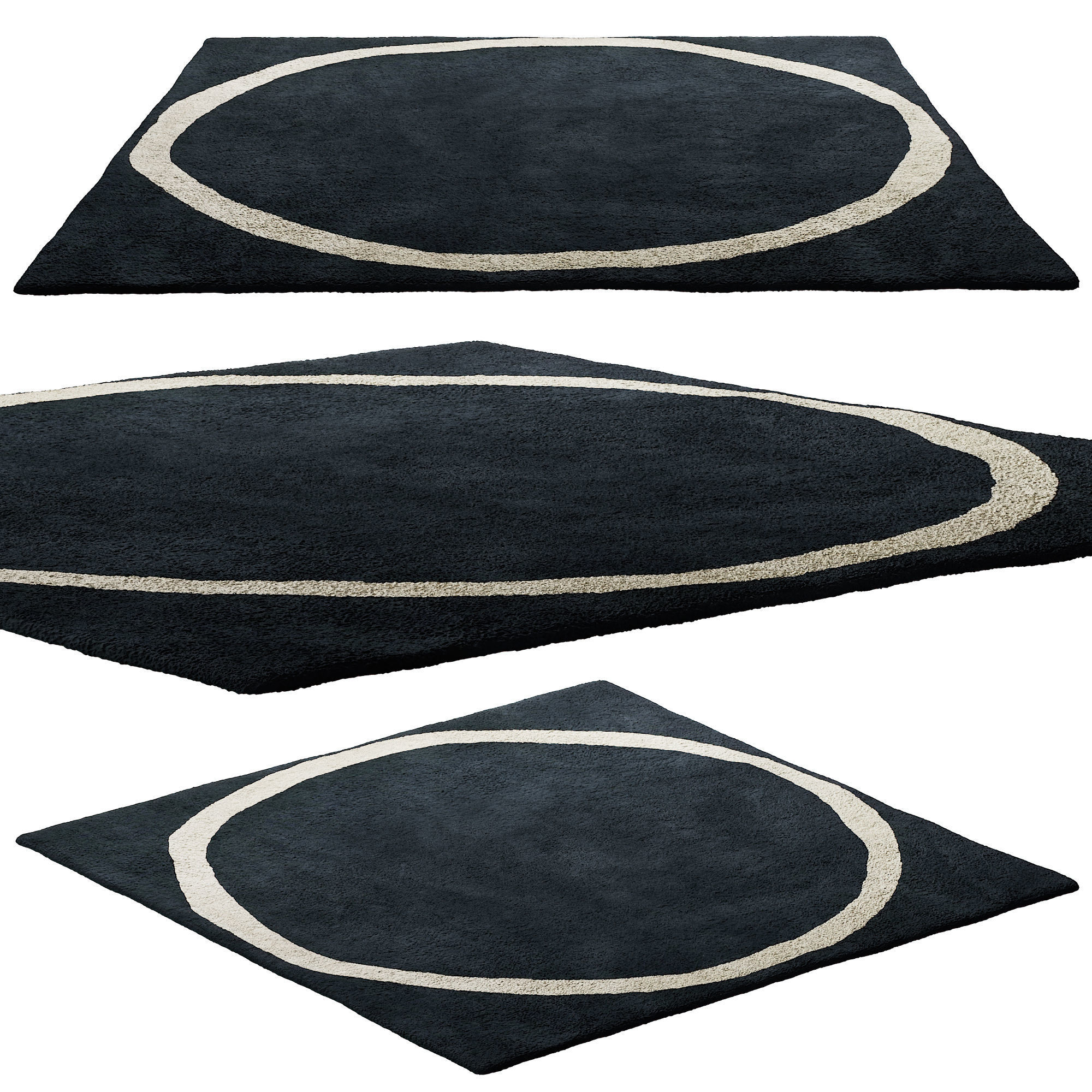 208 rugs and carpets 02 aros square by nanimarquina 3D model_4