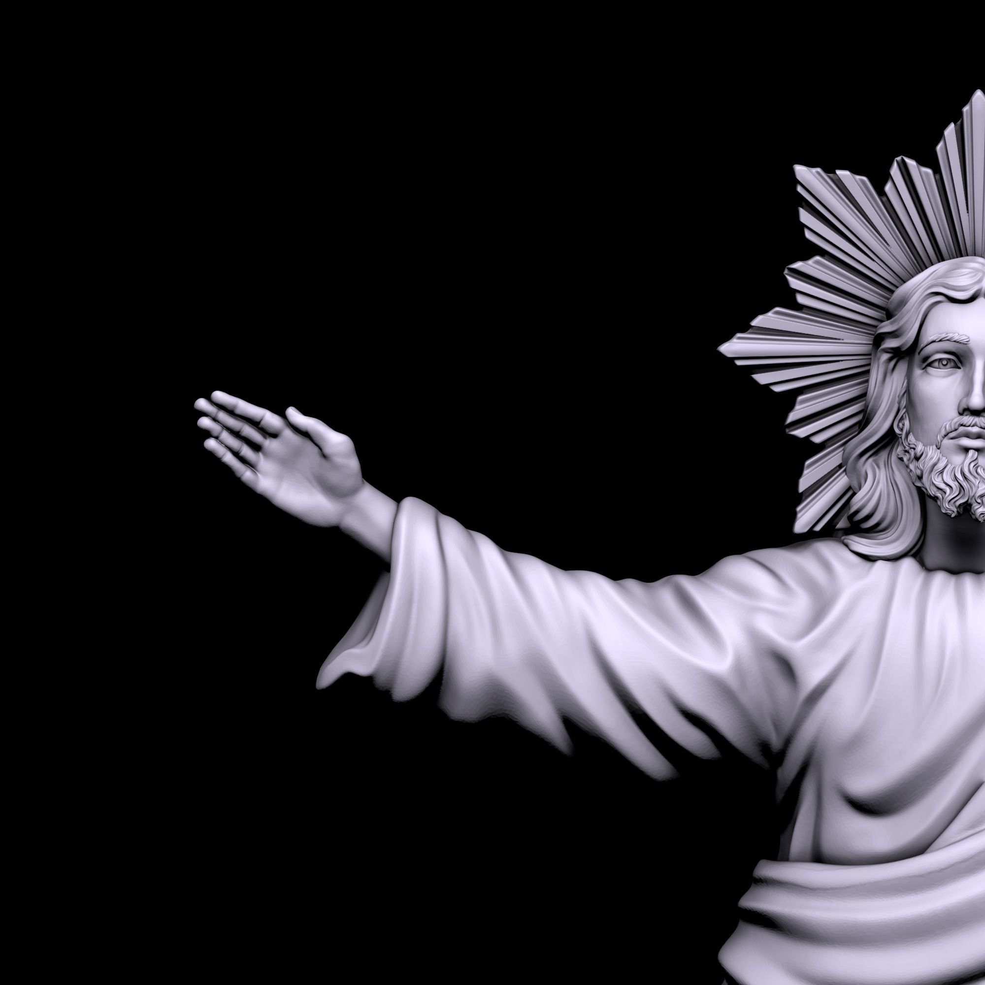Ascension of the Jesus 3D print model_10