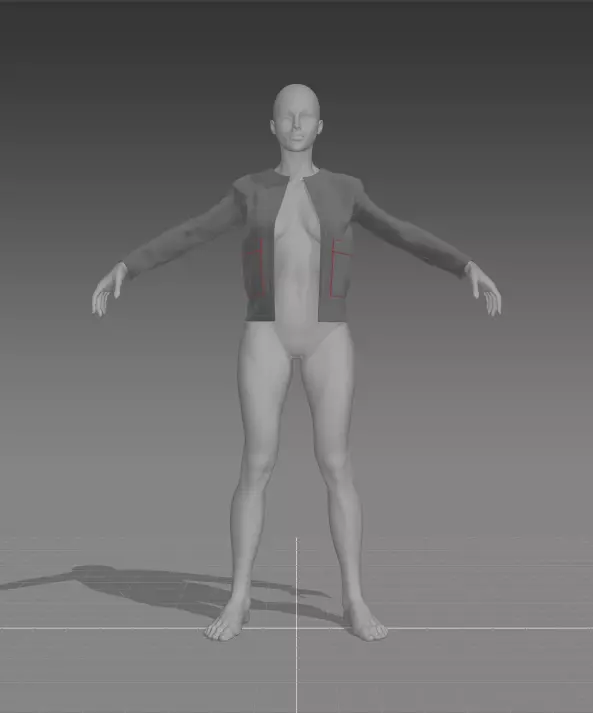 Clothes for Marvelous Designer Jacket Woman 3D model_0