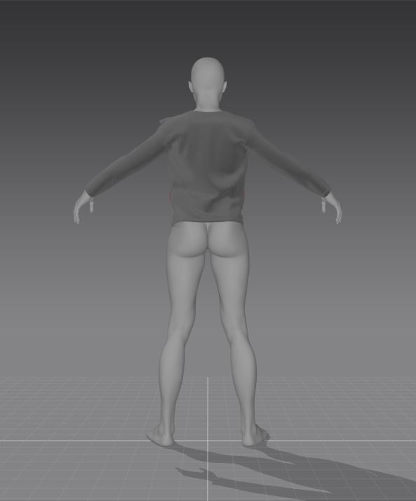 Clothes for Marvelous Designer Jacket Woman 3D model_1