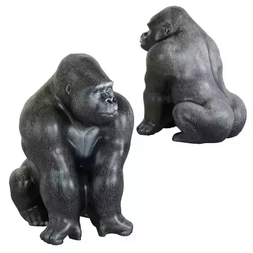 Deco Figurine Monkey Gorilla Front XXL 107cm