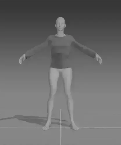 Clothes for Marvelous Designer Long Shirt Woman 3D model