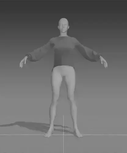 Clothes for Marvelous Designer Long Shirt Rare Woman