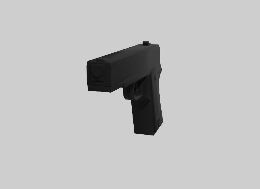 Printable Mini Toy Gun 3D print model_5