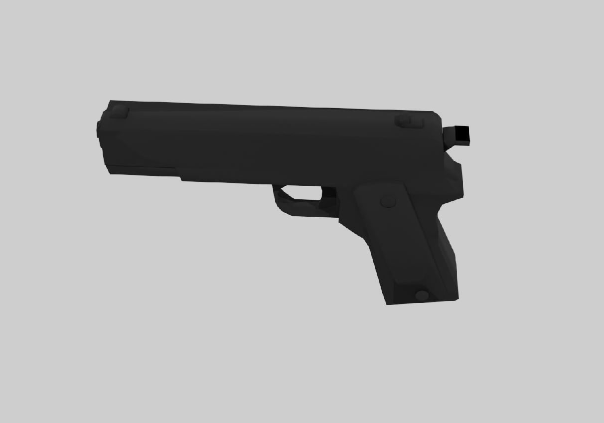 Printable Mini Toy Gun 3D print model_3