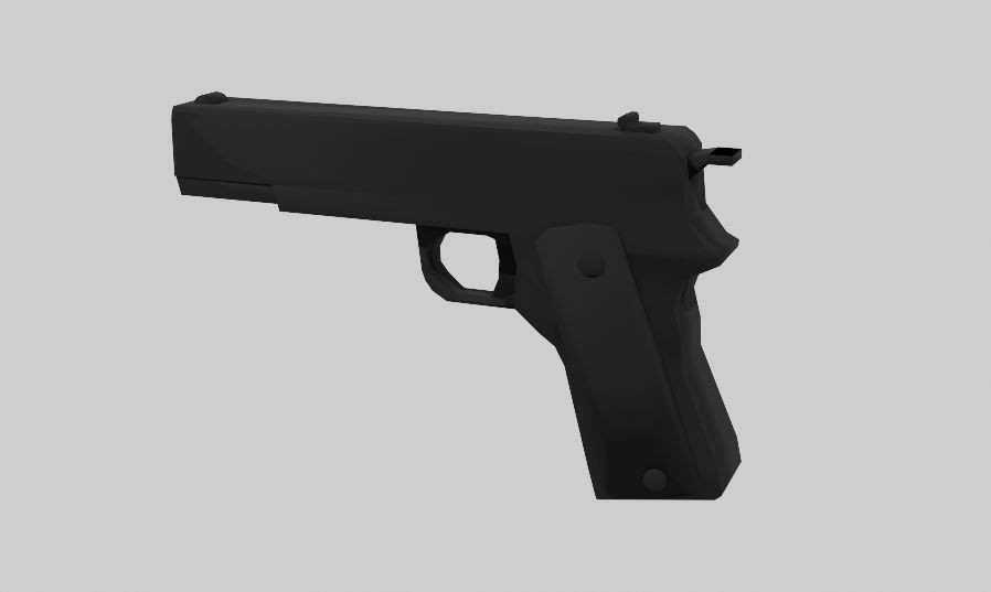 Printable Mini Toy Gun 3D print model_2