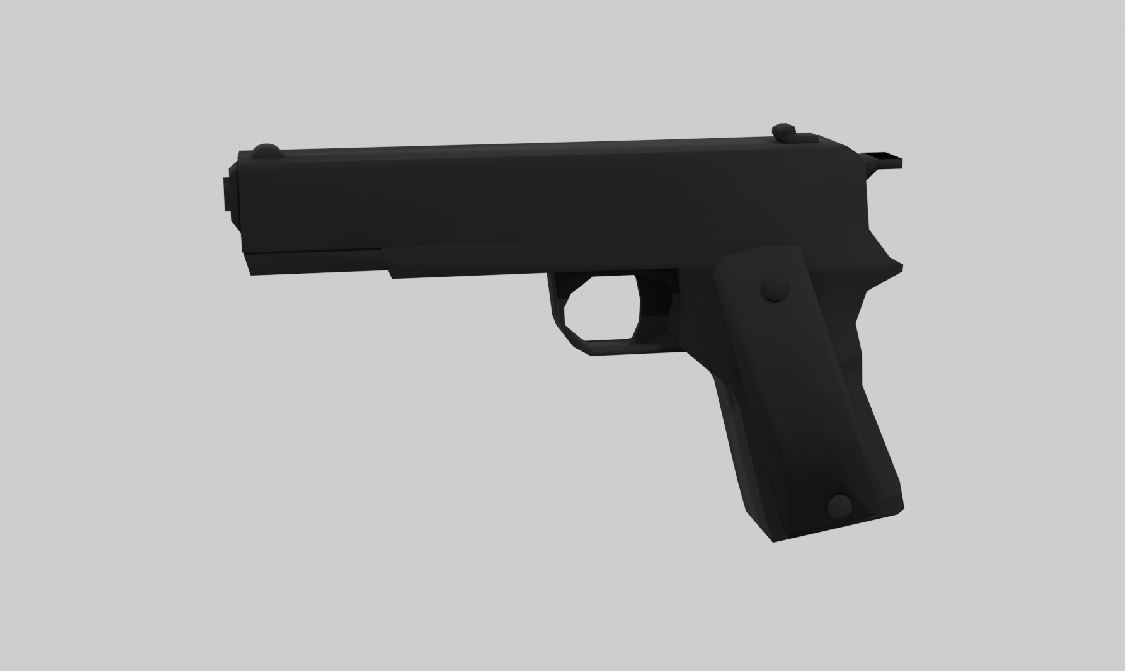 Printable Mini Toy Gun 3D print model_1