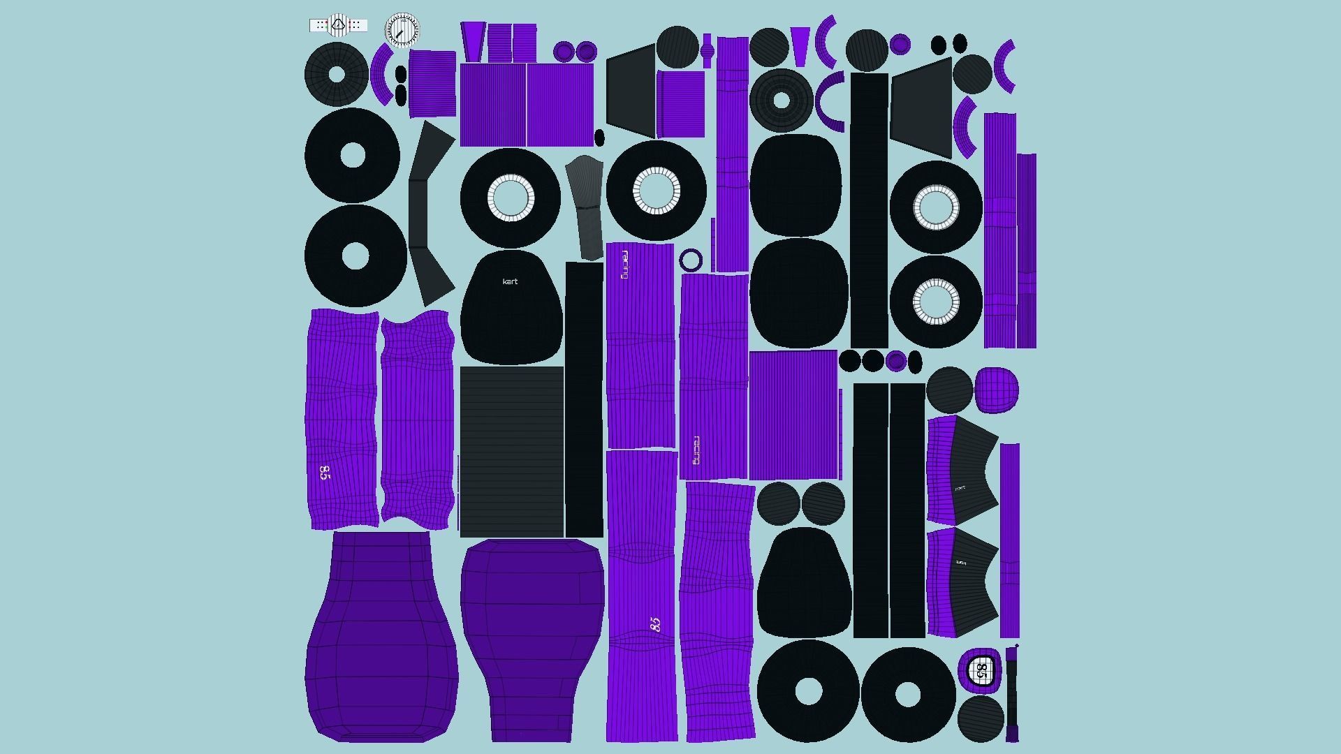 10 Cartoon Kart H Collection - Vehicle Racing Design _72