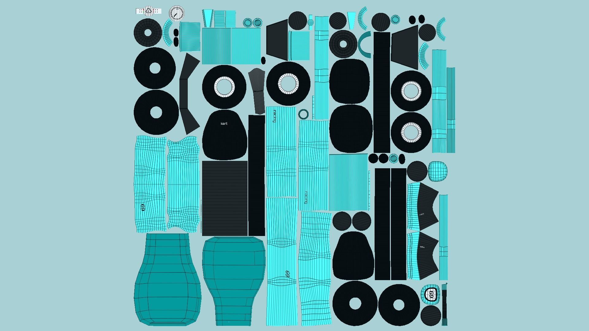 10 Cartoon Kart H Collection - Vehicle Racing Design _67