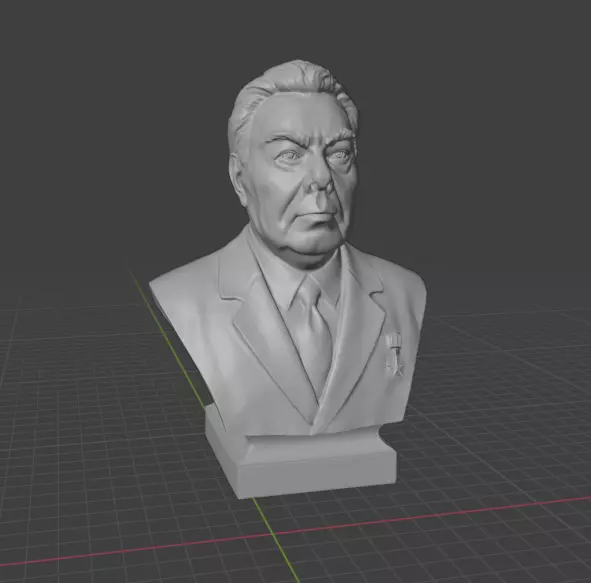 Leonid Brezhnev 3D print model_12