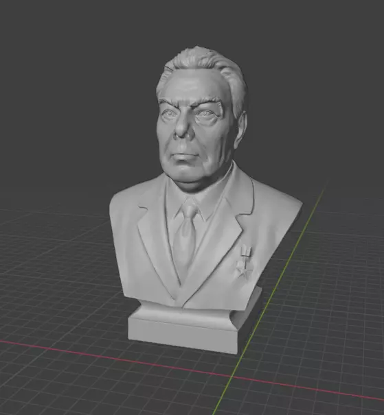 Leonid Brezhnev 3D print model_17