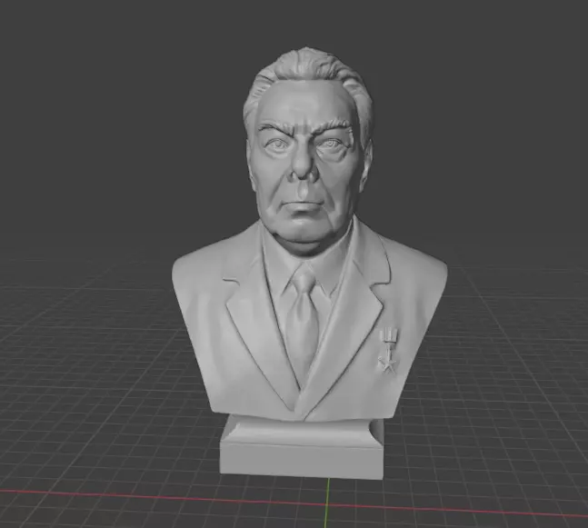 Leonid Brezhnev 3D print model_5