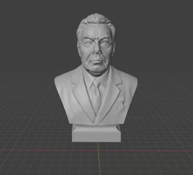 Leonid Brezhnev 3D print model_10