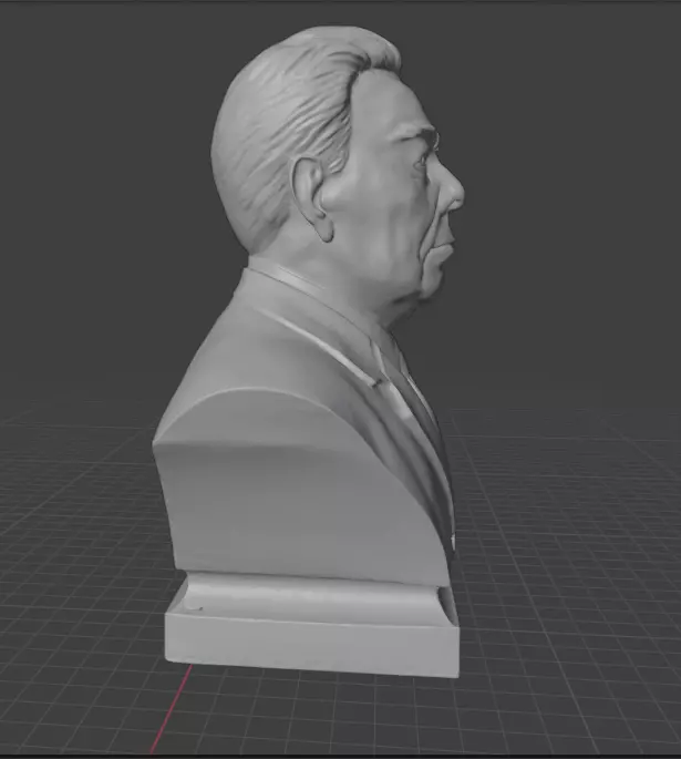 Leonid Brezhnev 3D print model_7