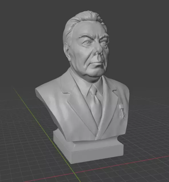 Leonid Brezhnev 3D print model_6
