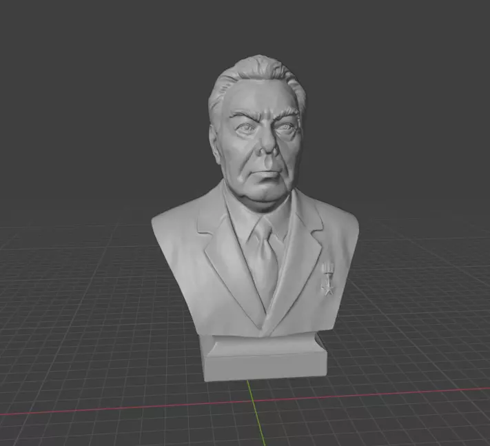Leonid Brezhnev 3D print model_4