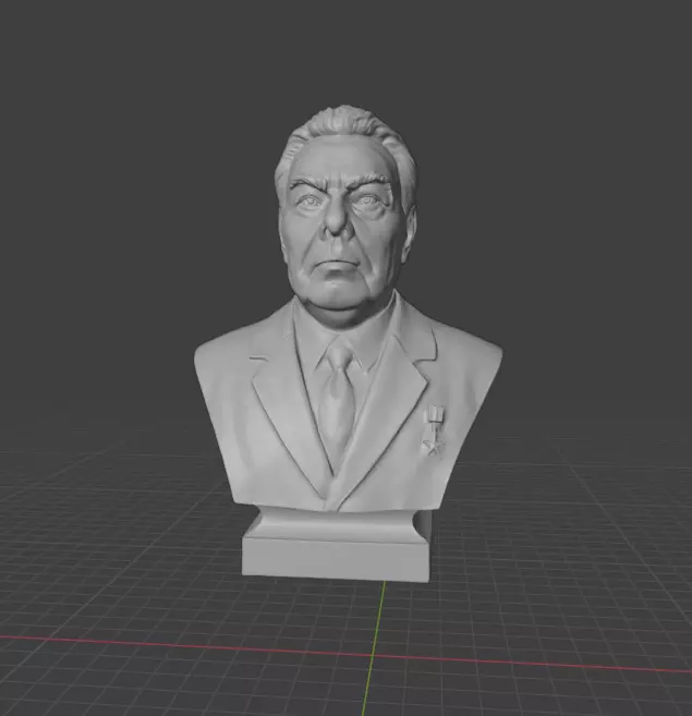 Leonid Brezhnev 3D print model_14