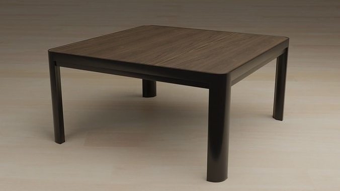 Table square with legs 3D model