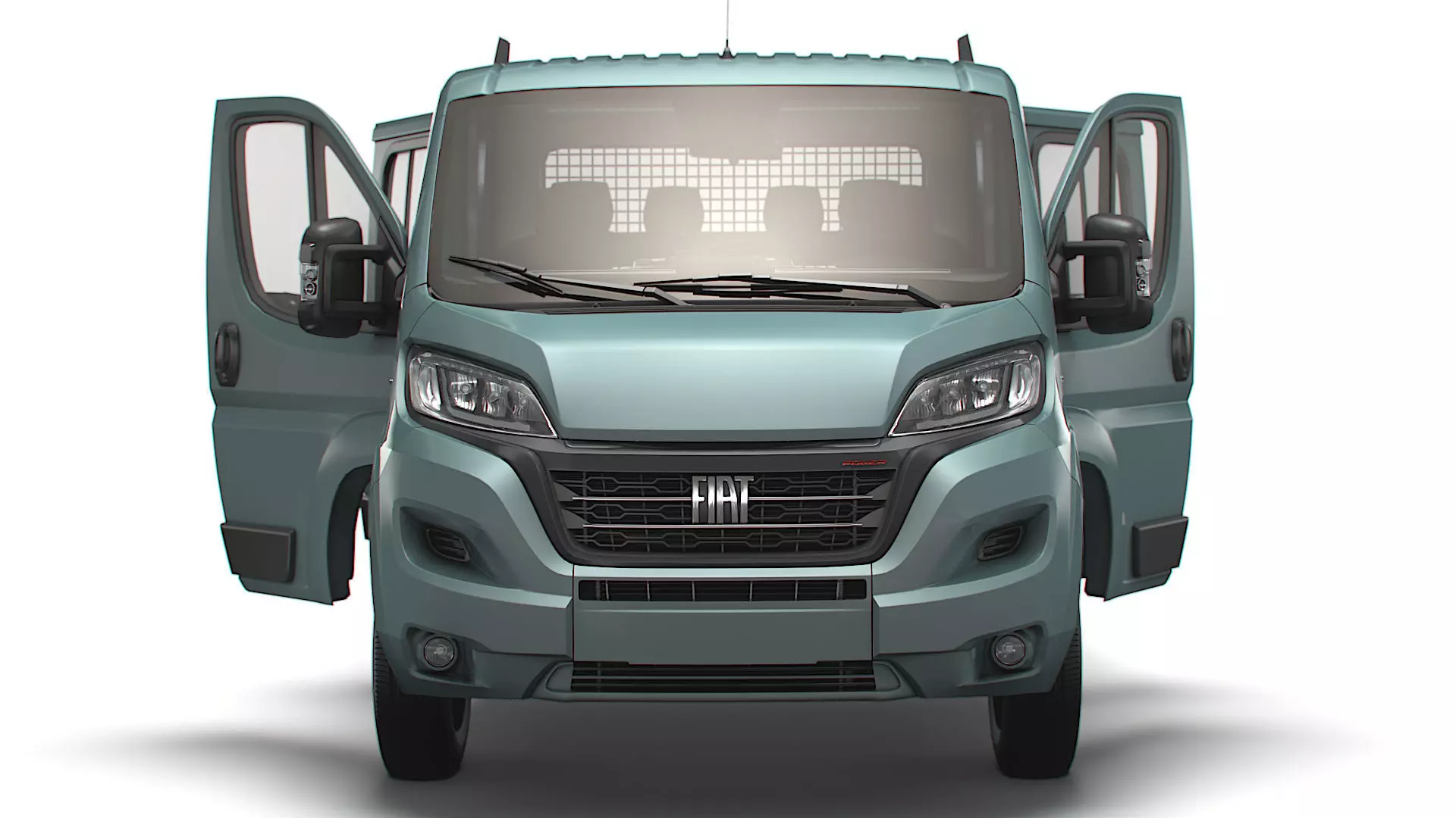 Fiat Ducato Crew Cab Truck HQInterior 2023 3D model