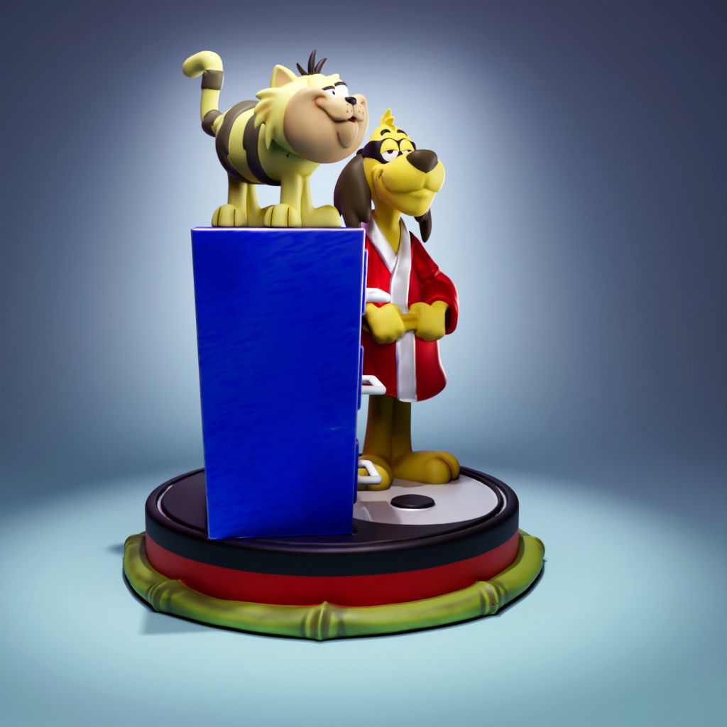 Hong Kong Phooey and Spot 3D print model_2