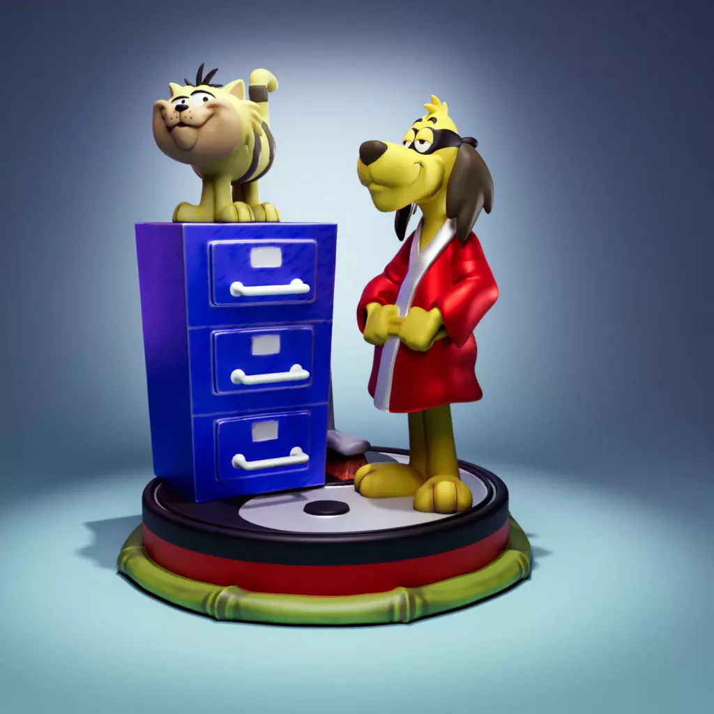 Hong Kong Phooey and Spot 3D print model_0