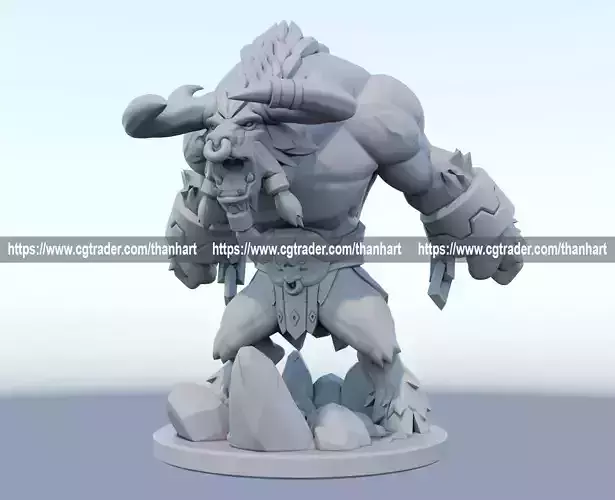 alistar 3D print model League of Legends 3D print model