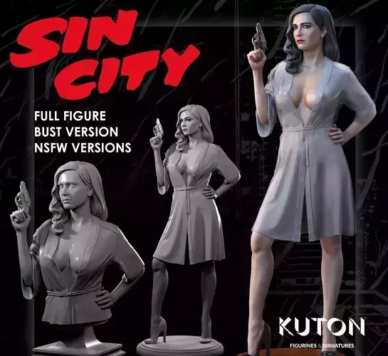 Eva Green - Sin City  3D print model