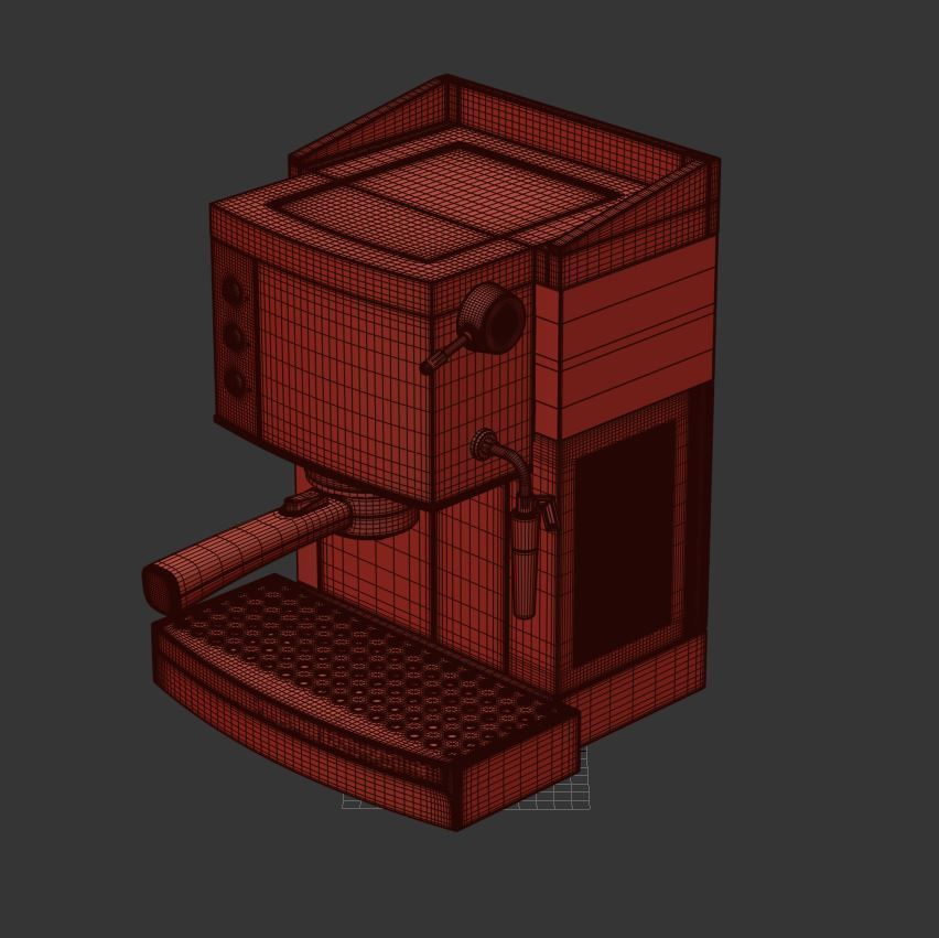 Coffee machine 3D model_9