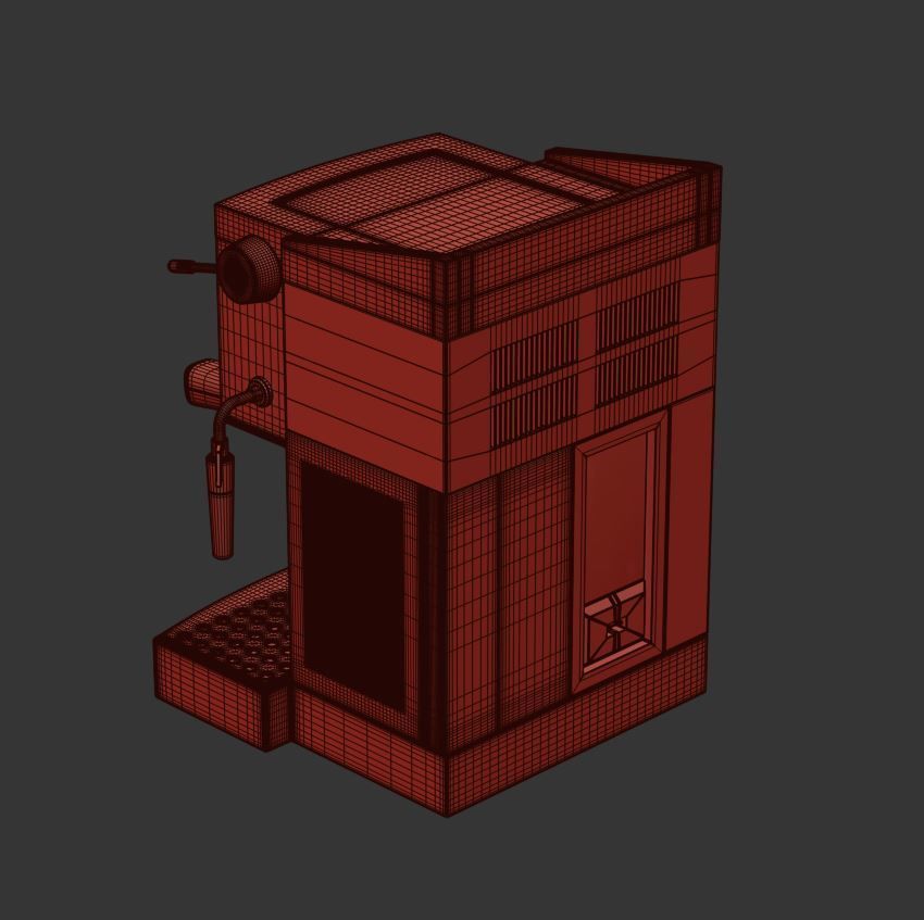 Coffee machine 3D model_11