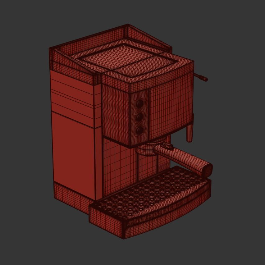 Coffee machine 3D model_15