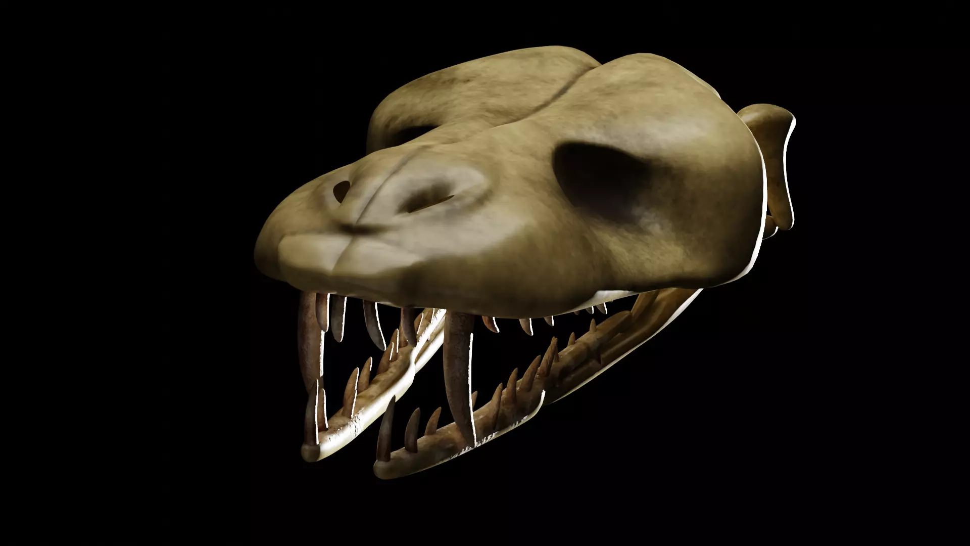 SNEAK SKULL Low-poly 3D model_0