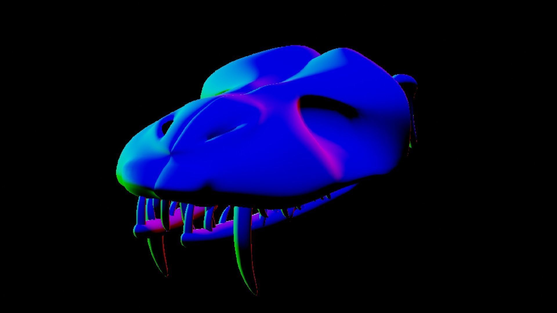 SNEAK SKULL Low-poly 3D model_15