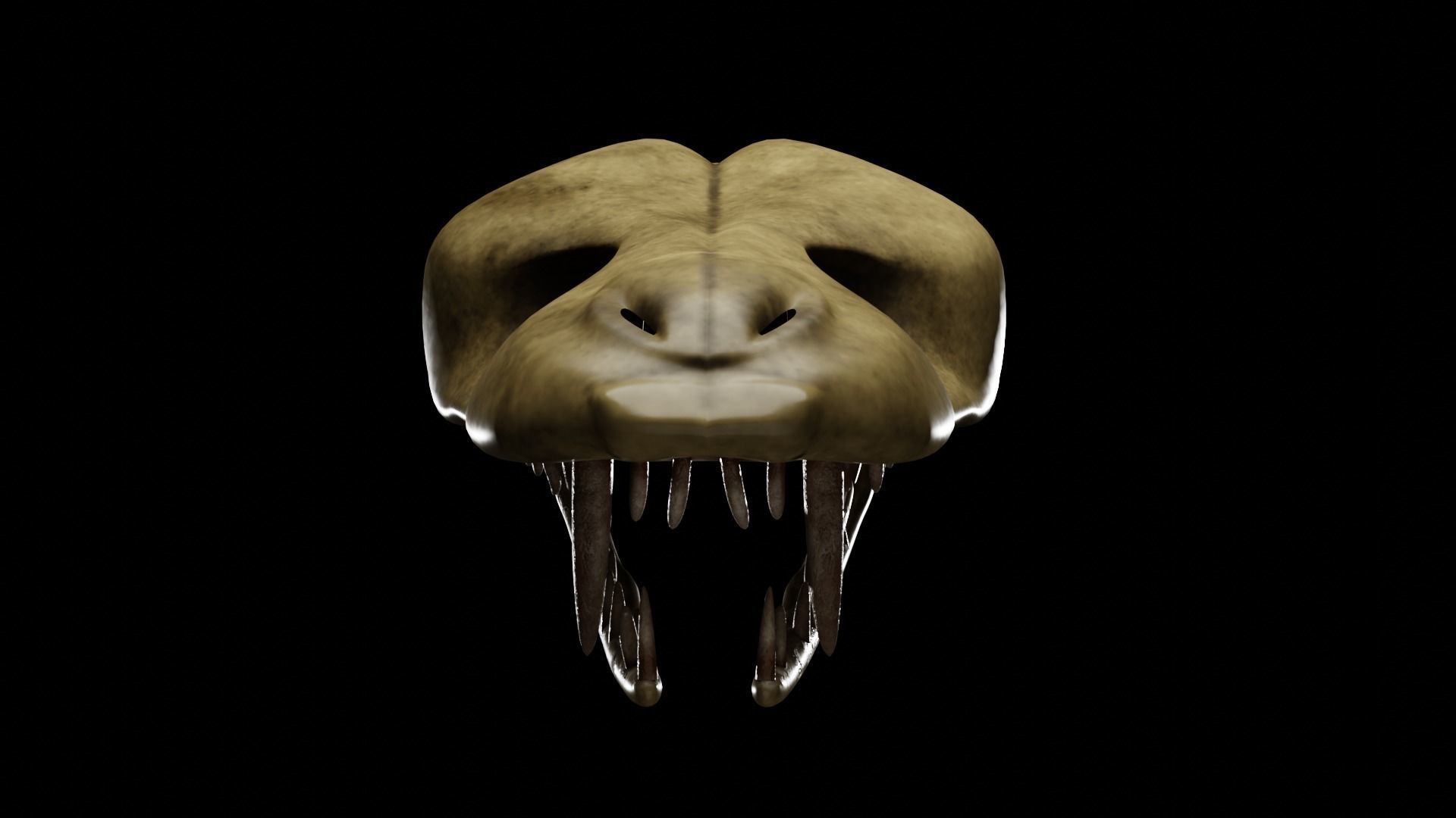 SNEAK SKULL Low-poly 3D model_2
