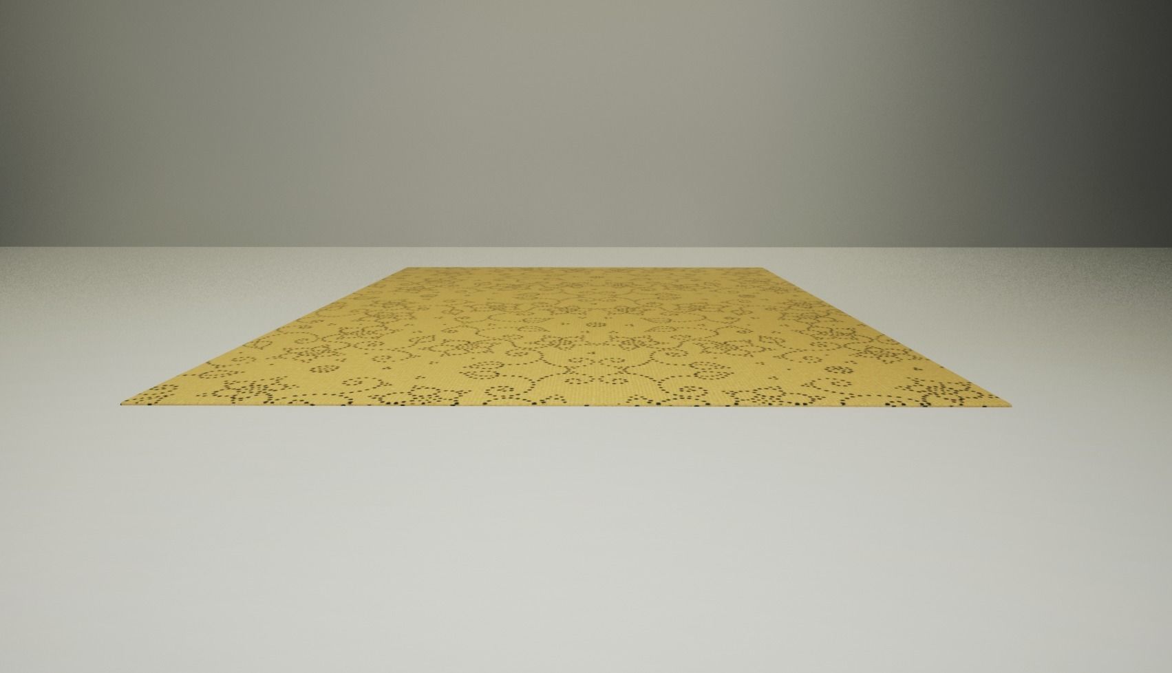 Machine Made Yellow Carpet 3D model 3D model_4