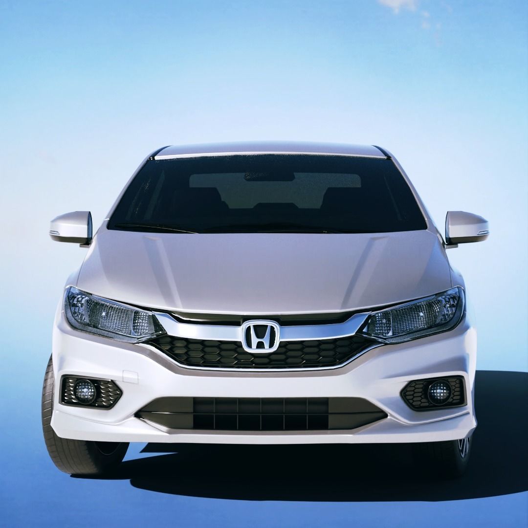 Honda City EX 2018 Low-poly 3D model_4